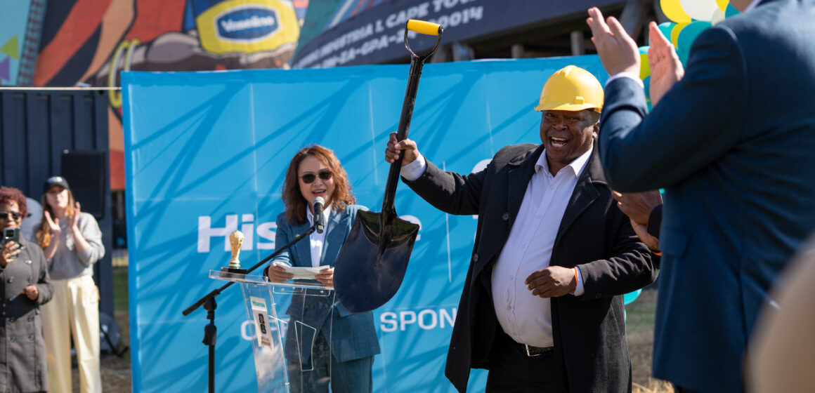 Hisense SA launches Landmark Soweto Soccer Pitch Development with a Bafana Bafana Wish from the Community