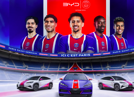 BYD becomes the Official Automotive Partner of Paris Saint-Germain BYD becomes the Official Automotive Partner of Paris Saint-Germain
