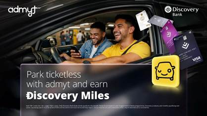 admyt launches SA’s first card-linked parking reward benefit with Discovery Bank admyt launches SA’s first card-linked parking reward benefit with Discovery Bank